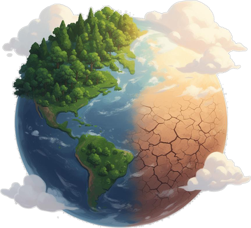 Planet Terra, half lush and half struggling, your mission begins here